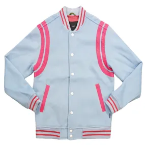 Wool Blend Varsity Jacket (Blue) /C1