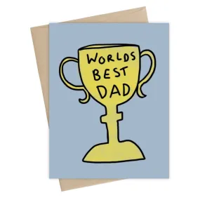 Worlds Best Dad(Trophy) Card